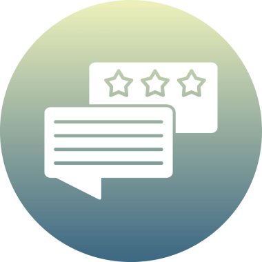 Geri bildirim. Web simgesi basit illüstrasyon