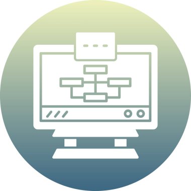 bilgisayar simgesi vektör illüstrasyonu