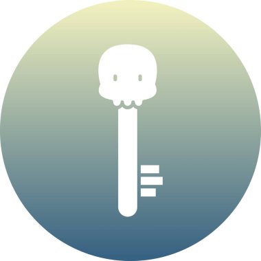 kafatası vektör simgesi modern basit illüstrasyon