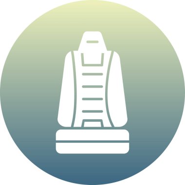 Benzersiz yelek ikonu vektör illüstrasyonu