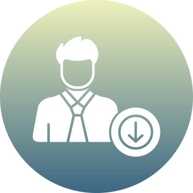 İnsan simgesinin vektör illüstrasyonu