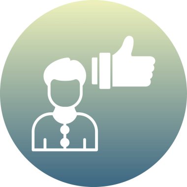 İş adamı simgesi vektör illüstrasyonu