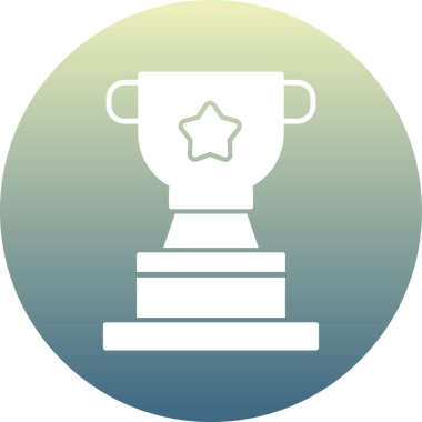 kupa simgesi vektör illüstrasyonu