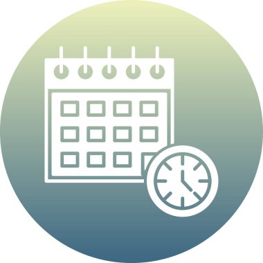 Takvim. Web simgesi basit illüstrasyon