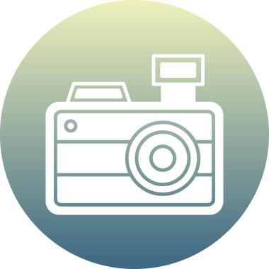 kamera simgesi vektör illüstrasyonu