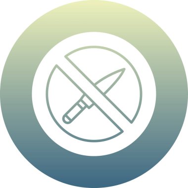 Benzersiz bıçak vektör simgesi