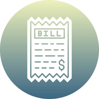 Kolayca değiştirebilen ya da düzenleyebilen Bill vektör simgesi