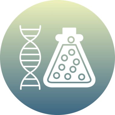 DNA molekülü vektör simgesi