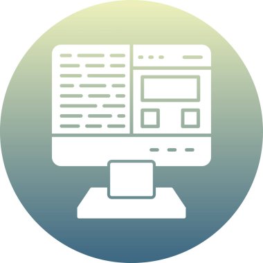 bilgisayar vektör simgesi modern basit tasarım