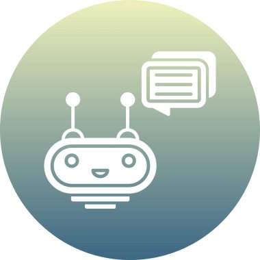 Benzersiz bot simgesi vektör çizgisi