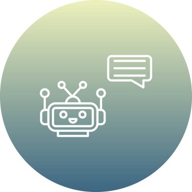 Robot simgesinin vektör illüstrasyonu