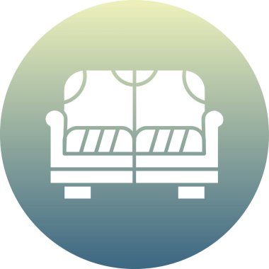 kanepe ikonu vektör illüstrasyonu