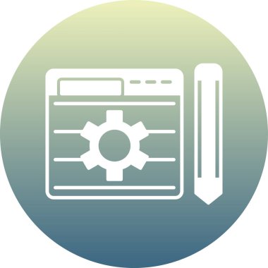 Eşsiz Ayarlar Vektör Kabartma Simgesi