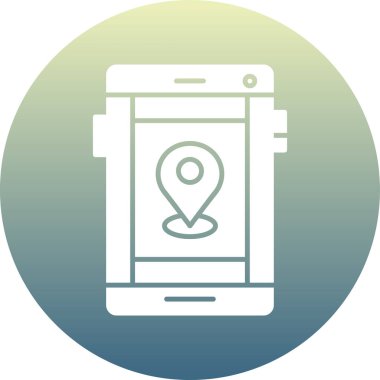 Moda biçimi izole edilmiş arkaplanda harita işaretleyici simgesi