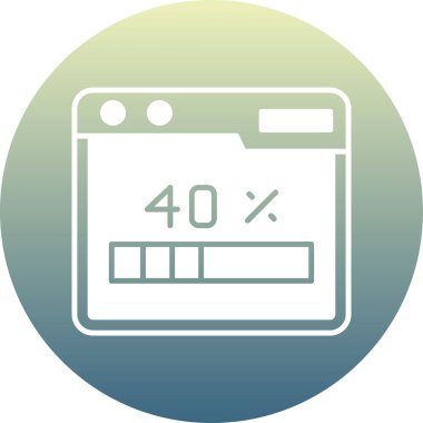 Modern bir simgenin vektör illüstrasyonu