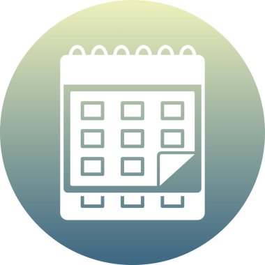 Takvim. Web simgesi basit illüstrasyon