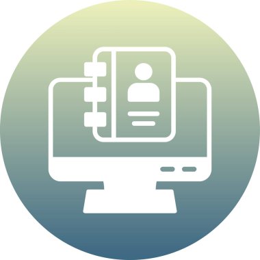 vektör lcd simgesi illüstrasyonu