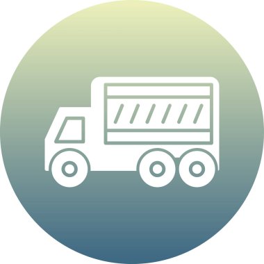 Kamyon. Web simgesi basit illüstrasyon
