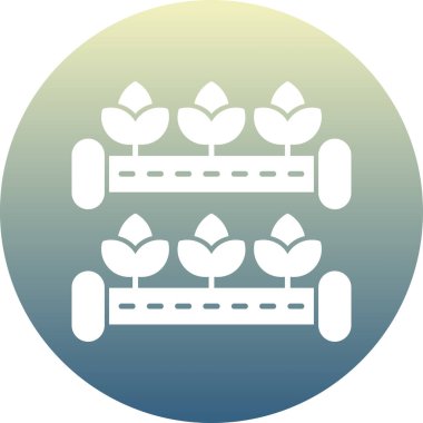 güzel bahçe vektör çizgisi simgesi