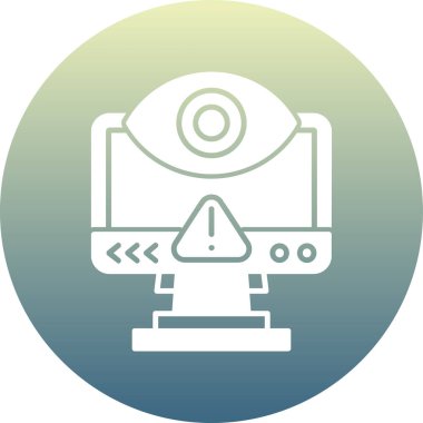 Modern otomatik simge eksikliğinin vektör illüstrasyonu