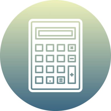 vektör hesap makinesi simgesi, illüstrasyon