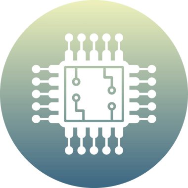 Devre kartı simgesi. teknoloji kavramı.