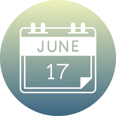 Tek bir günlük takvimde 12 Haziran tarihi