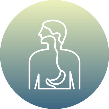 İnsan gövdesi simgesinin vektör illüstrasyonu