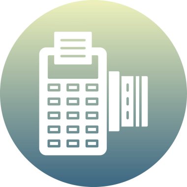 Hesap makinesi. Web simgesi basit illüstrasyon