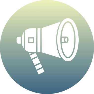 Megafon ikonu vektör illüstrasyonu