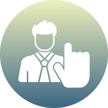 Takım elbiseli bir adamın vektör çizimi