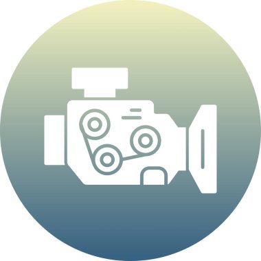 Kamera. Web simgesi basit illüstrasyon