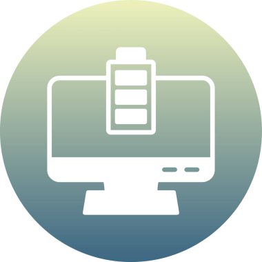 Pil simgesinin vektör illüstrasyonu