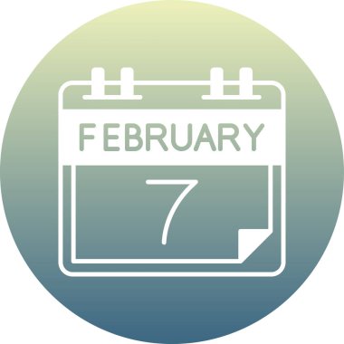 Bir takvimdeki 7 Şubat tarihi