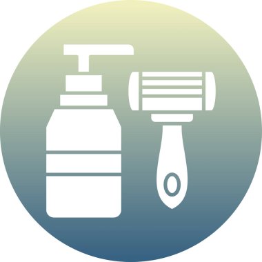 Güzellik ve moda simgelerinin vektör çizimi