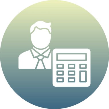 İş ve finans simgesinin vektör illüstrasyonu