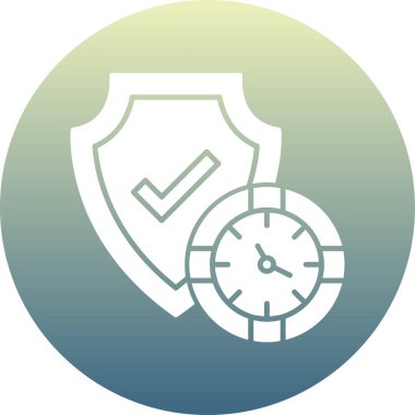 Çağdaş b 'nin vektör çizimi alarm saat simgesinden yoksundur