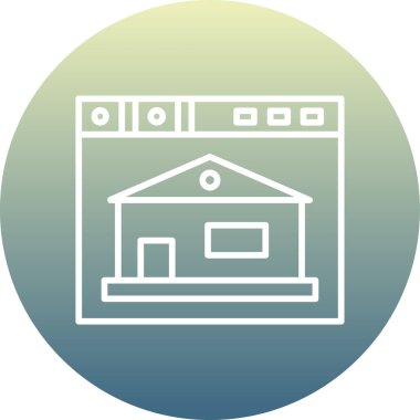 Benzersiz yapı vektörü simgesi