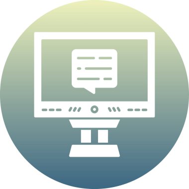 izleyici ikon vektör illüstrasyonu