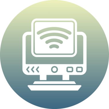 Wi-Fi simgesinin vektör illüstrasyonu