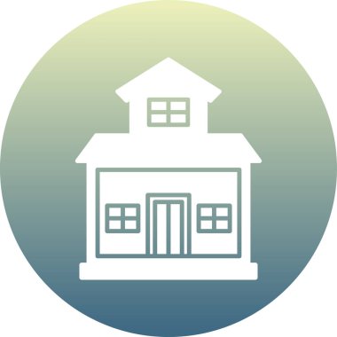 Modern mimari simgesinin vektör illüstrasyonu