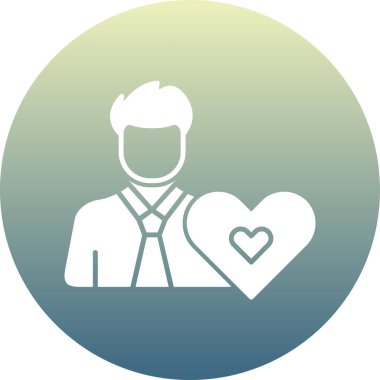 aşk düğün ikonu vektör illüstrasyonu