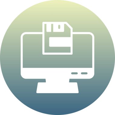 vektör lcd simgesi illüstrasyonu