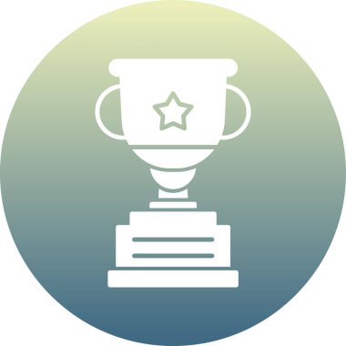 Ödül kupası. Basit illüstrasyon