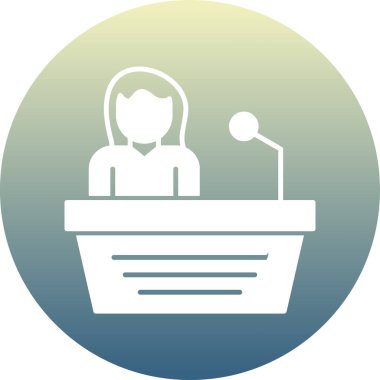 Seyirciler. Web simgesi basit illüstrasyon