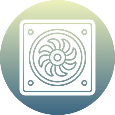 Moda tarzı izole edilmiş arka planda fan simgesi