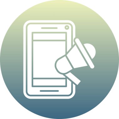 akıllı telefon simgesi vektör illüstrasyonu