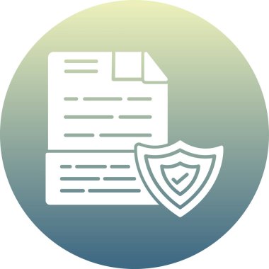 Belge simgesinin vektör illüstrasyonu