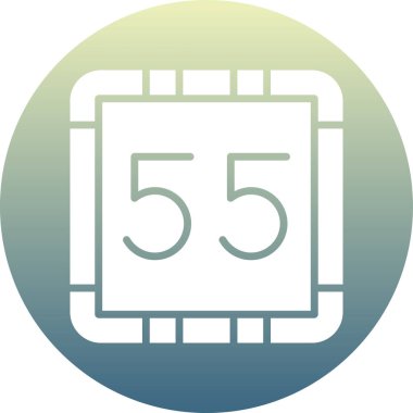 5 tarih modern simge, vektör illüstrasyonu