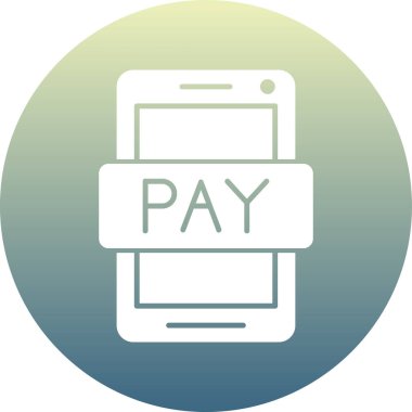 Glyph Çember Vektör Simgesi Tasarımı Öde